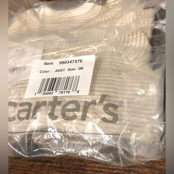 Carter’s 3 Month Baby Boy 3 Piece Farm Animal Outfit Bodysuit, Shirt & Joggers - Picture 7 of 11